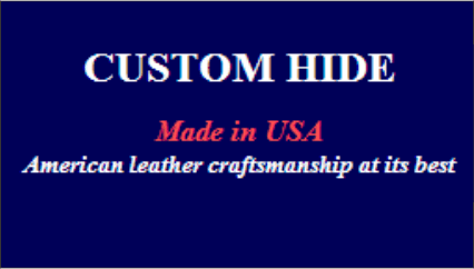 eshop at Custom Hide's web store for Made in the USA products